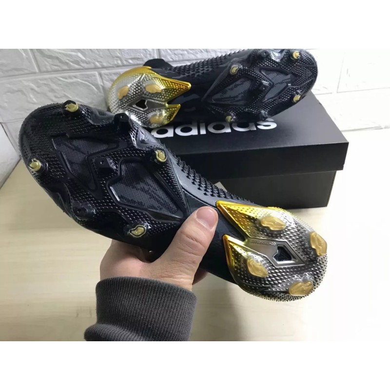 Botas de Fútbol Adidas Predator Mutator 20 FG Unisex Negro&Blanco&Dorado (#36~#45)