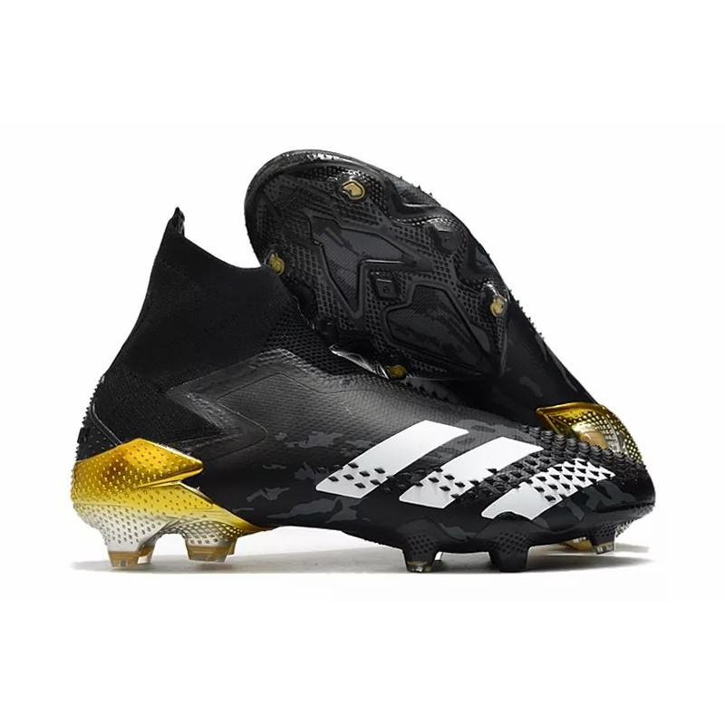 Botas de Fútbol Adidas Predator Mutator 20 FG Unisex Negro&Blanco&Dorado (#36~#45)