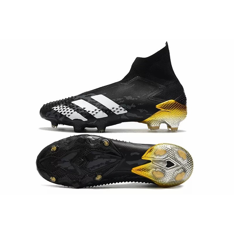 Botas de Fútbol Adidas Predator Mutator 20 FG Unisex Negro&Blanco&Dorado (#36~#45)
