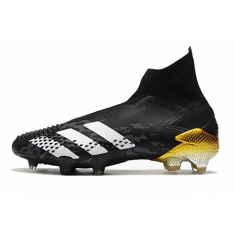 Botas de Fútbol Adidas Predator Mutator 20 FG Unisex Negro&Blanco&Dorado (#36~#45)