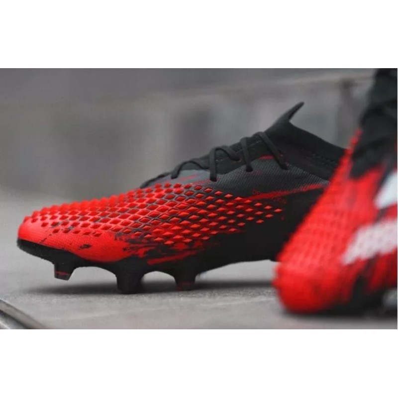 Botas de Fútbol Adidas Predator Mutator 20.1 Bajo FG Hombre Negro&Rojo (#39~#45)