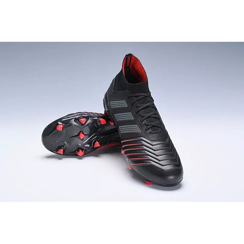 Botas de Fútbol Adidas Predator 19 FG Unisex Negro&Rojo (#39~#45)