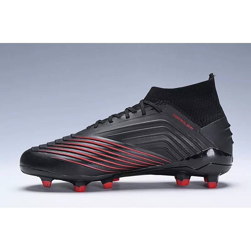 Botas de Fútbol Adidas Predator 19 FG Unisex Negro&Rojo (#39~#45)
