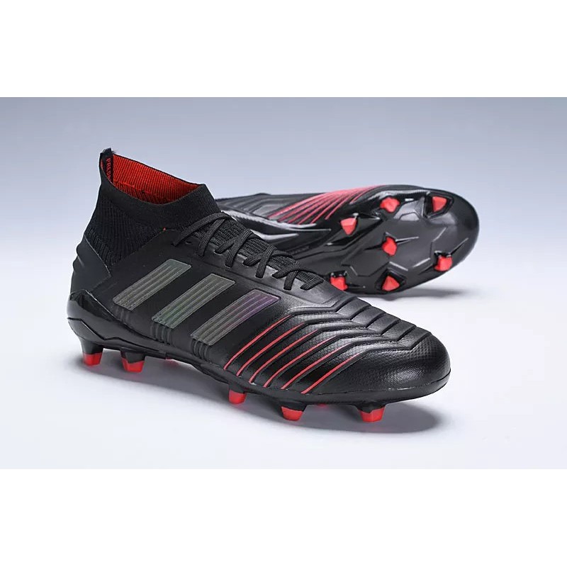 Botas de Fútbol Adidas Predator 19 FG Unisex Negro&Rojo (#39~#45)