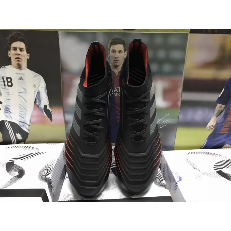 Botas de Fútbol Adidas Predator 19 FG Unisex Negro&Rojo (#39~#45)