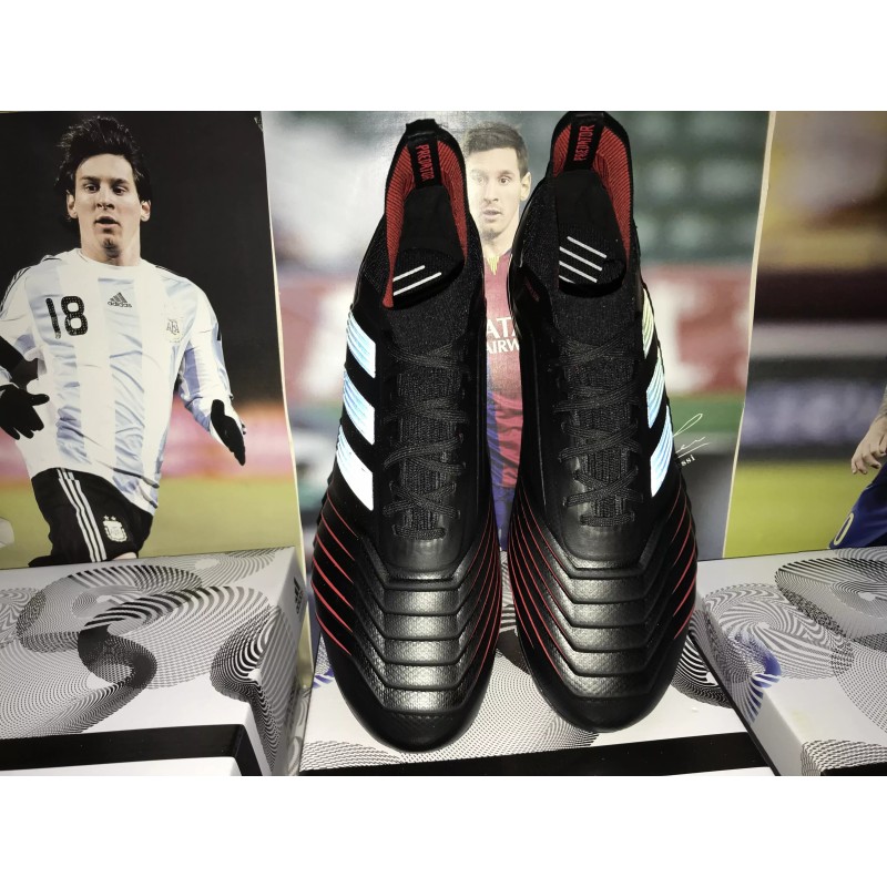 Botas de Fútbol Adidas Predator 19 FG Unisex Negro&Rojo (#39~#45)