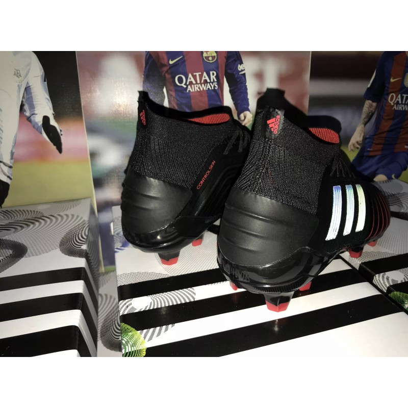 Botas de Fútbol Adidas Predator 19 FG Unisex Negro&Rojo (#39~#45)