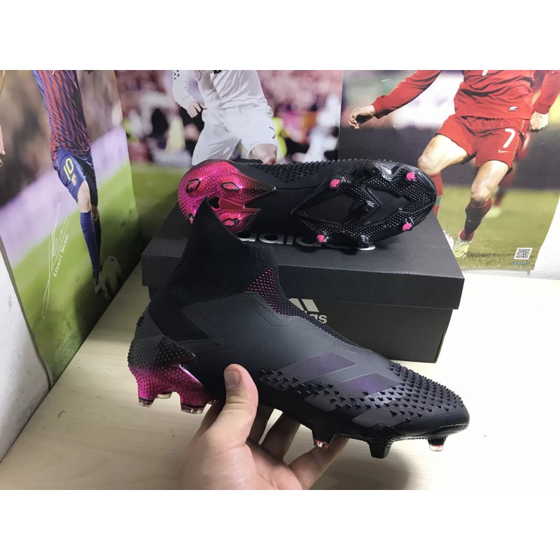 Botas de Fútbol Adidas Predator Mutator 20 FG Unisex Negro&Rosa (#35~#45)