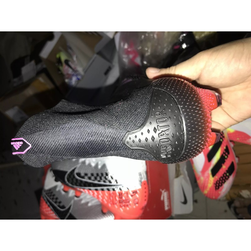 Botas de Fútbol Adidas Predator Mutator 20 FG Unisex Negro&Rosa (#35~#45)