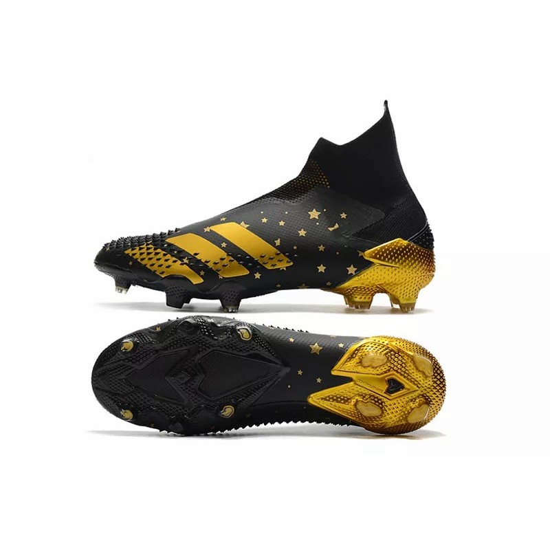 Botas de Fútbol Adidas Predator Mutator 20 FG Unisex Negro&Dorado (#35~#45)