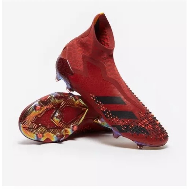 Botas de Fútbol Adidas Dragon Predator 20 FG Unisex Rojo Oscuro&Negro (#35~#45)