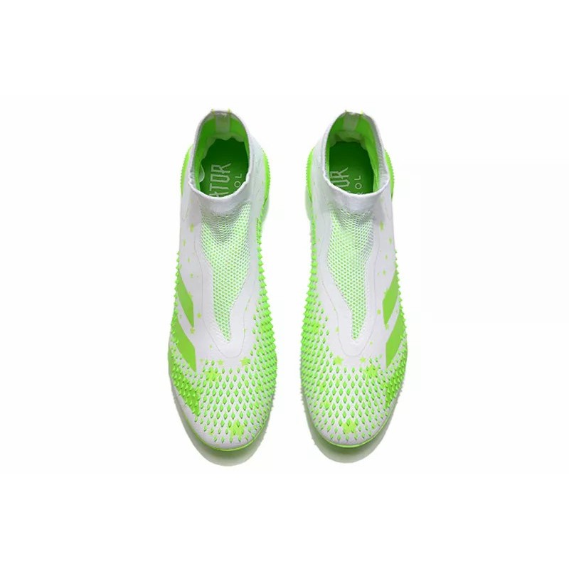 Botas de Fútbol Adidas Predator Mutator 20 FG Hombre Blanco&Verde (#38~#45)