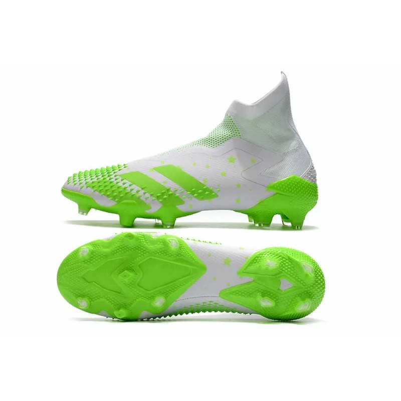 Botas de Fútbol Adidas Predator Mutator 20 FG Hombre Blanco&Verde (#38~#45)