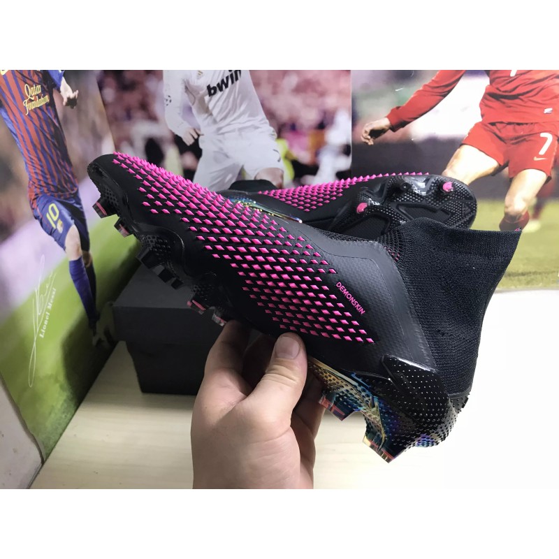 Botas de Fútbol Adidas Predator Mutator 20 FG Unisex Negro&Rosa (#35~#45)