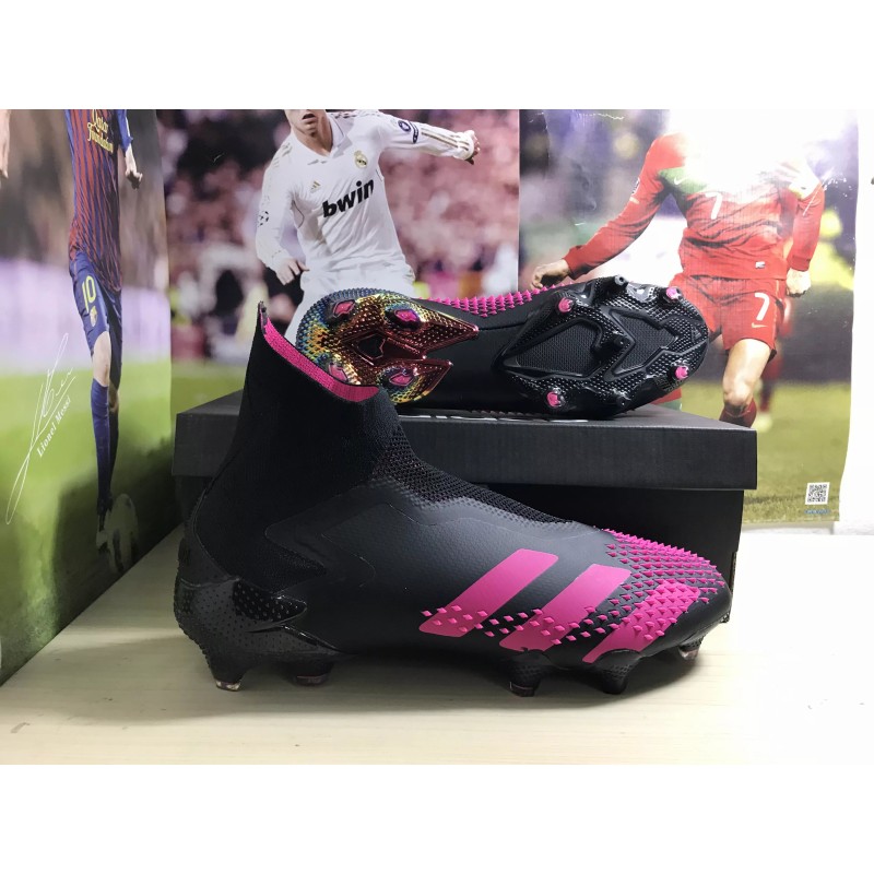 Botas de Fútbol Adidas Predator Mutator 20 FG Unisex Negro&Rosa (#35~#45)