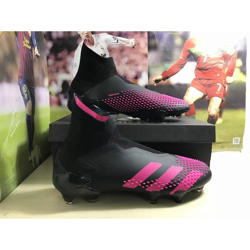 Botas de Fútbol Adidas Predator Mutator 20 FG Unisex Negro&Rosa (#35~#45)