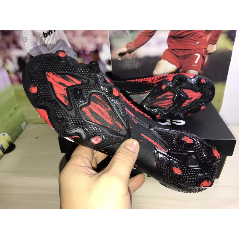 Botas de Fútbol Adidas Predator Mutator 20.1 FG Hombre Negro&Rojo (#39~#45)