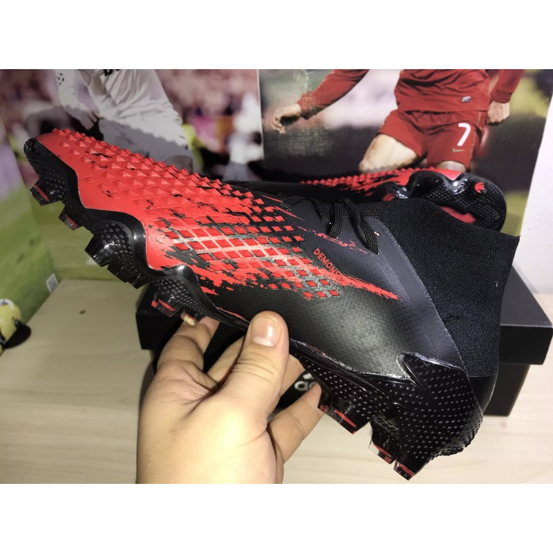 Botas de Fútbol Adidas Predator Mutator 20.1 FG Hombre Negro&Rojo (#39~#45)