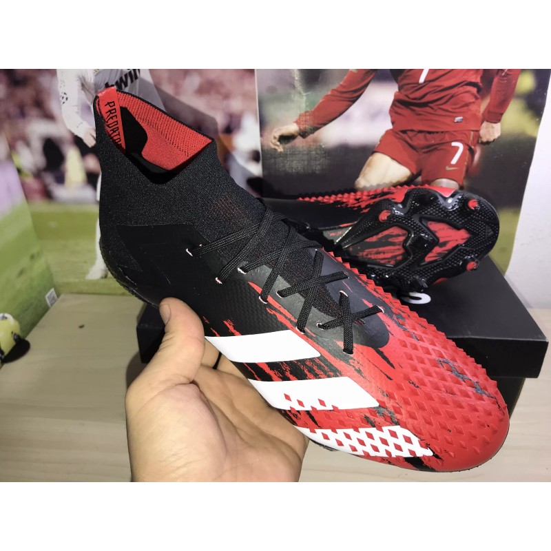Botas de Fútbol Adidas Predator Mutator 20.1 FG Hombre Negro&Rojo (#39~#45)