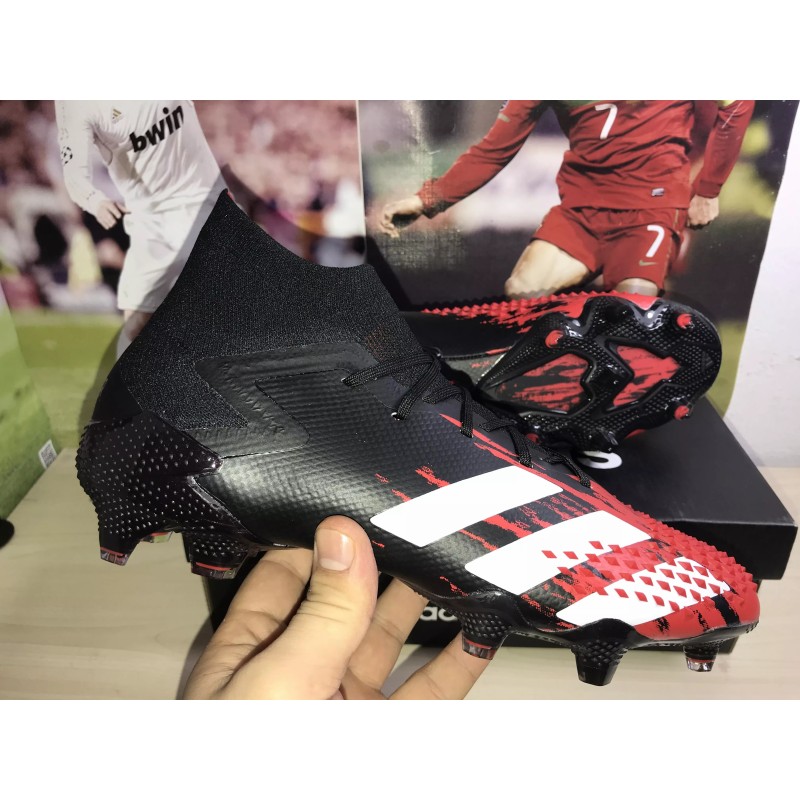 Botas de Fútbol Adidas Predator Mutator 20.1 FG Hombre Negro&Rojo (#39~#45)