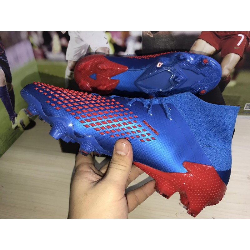 Botas de Fútbol Adidas Predator Mutator 20.1 FG Hombre Azul&Rojo (#39~#45)
