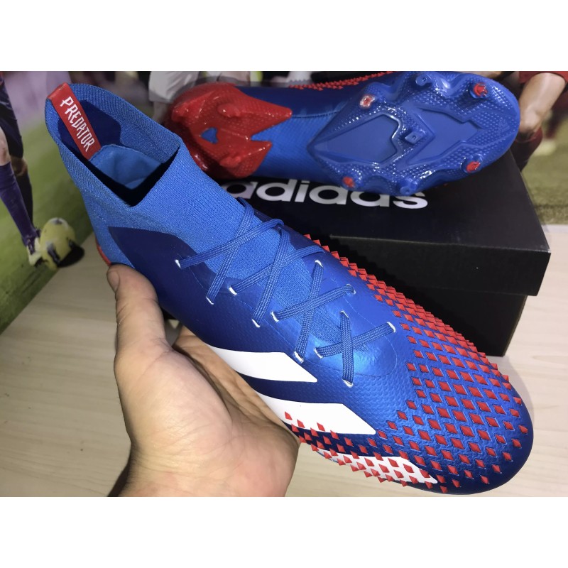 Botas de Fútbol Adidas Predator Mutator 20.1 FG Hombre Azul&Rojo (#39~#45)