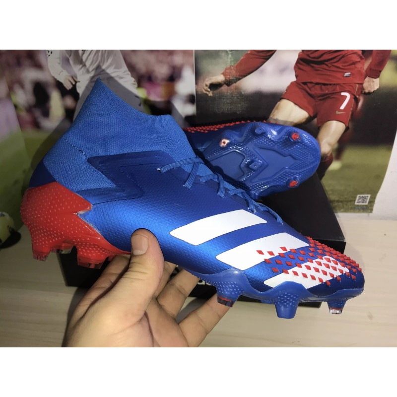 Botas de Fútbol Adidas Predator Mutator 20.1 FG Hombre Azul&Rojo (#39~#45)