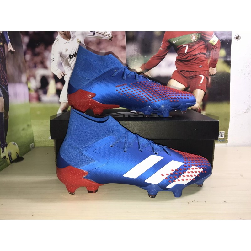 Botas de Fútbol Adidas Predator Mutator 20.1 FG Hombre Azul&Rojo (#39~#45)