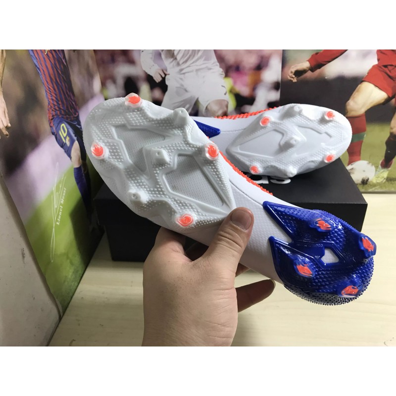 Botas de Fútbol Adidas Predator Mutator 20.1 FG Hombre Blanco&Azul (#39~#45)