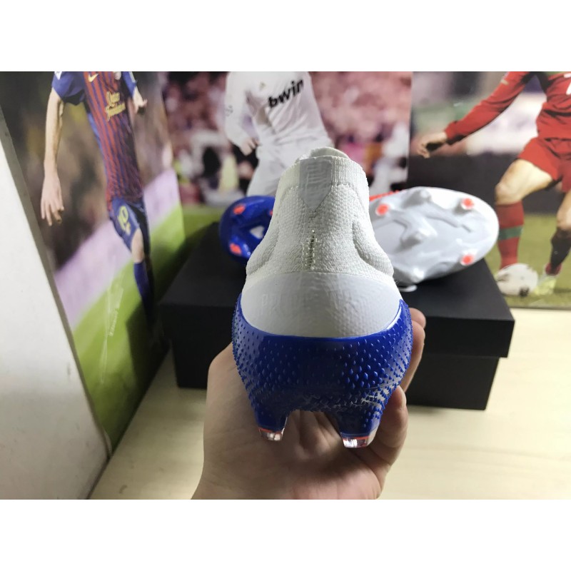 Botas de Fútbol Adidas Predator Mutator 20.1 FG Hombre Blanco&Azul (#39~#45)