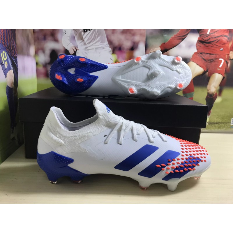 Botas de Fútbol Adidas Predator Mutator 20.1 FG Hombre Blanco&Azul (#39~#45)