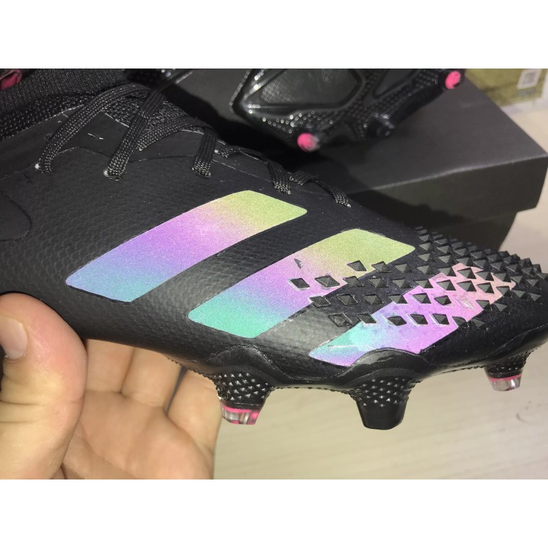 Botas de Fútbol Adidas Predator Mutator 20.1 Bajo FG Negro&Rosa (#39~#45)