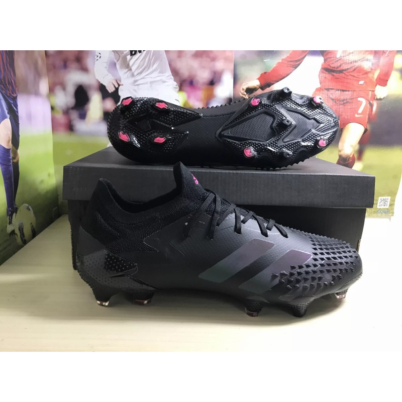 Botas de Fútbol Adidas Predator Mutator 20.1 Bajo FG Negro&Rosa (#39~#45)