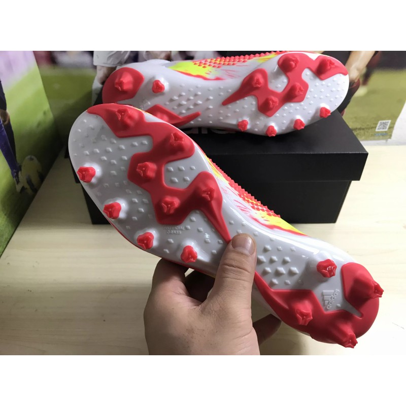 Botas de Fútbol Adidas Predator Mutator 20.1 AG Blanco&Naranja&Amarillo (#38~#45)