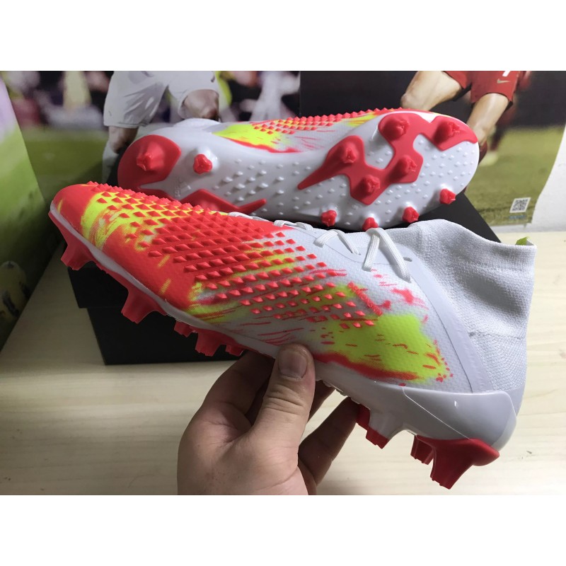 Botas de Fútbol Adidas Predator Mutator 20.1 AG Blanco&Naranja&Amarillo (#38~#45)