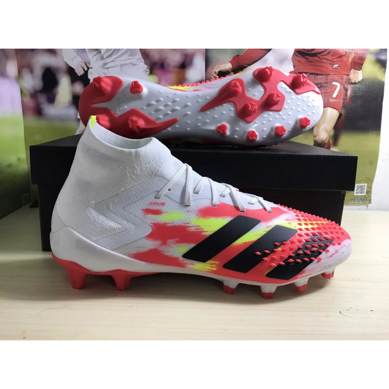 Botas de Fútbol Adidas Predator Mutator 20.1 AG Blanco&Naranja&Amarillo (#38~#45)