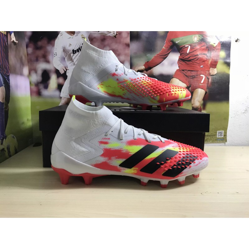 Botas de Fútbol Adidas Predator Mutator 20.1 AG Blanco&Naranja&Amarillo (#38~#45)