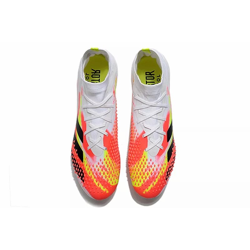 Botas de Fútbol Adidas Predator Mutator 20.1 AG Blanco&Naranja&Amarillo (#38~#45)