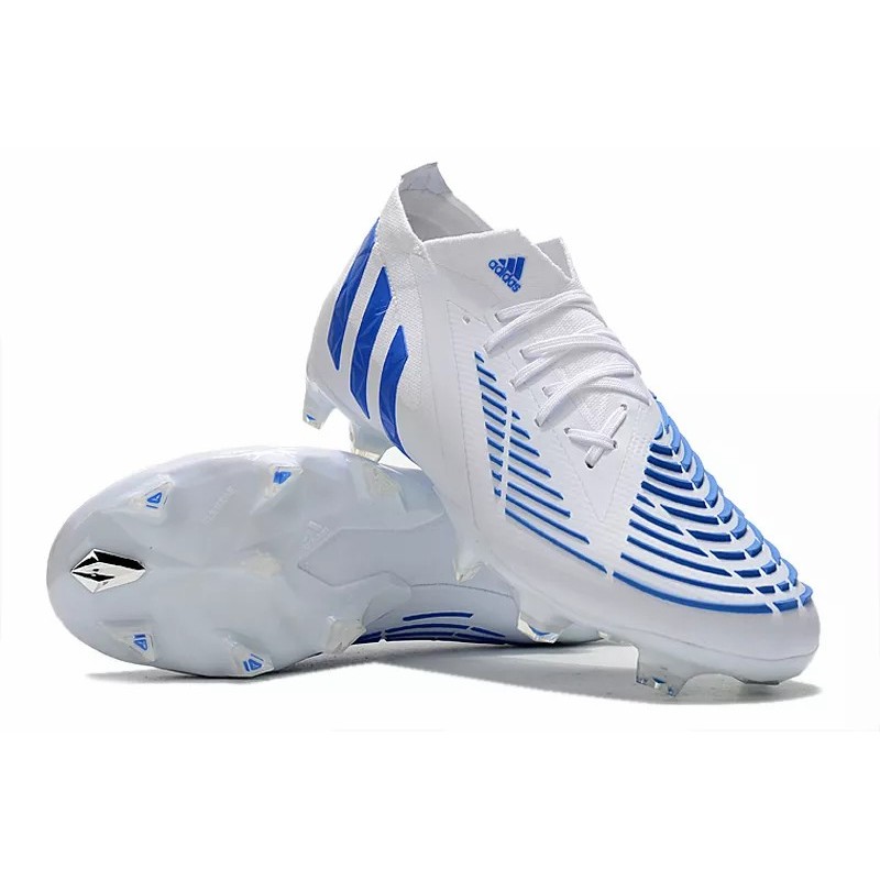 Botas de Fútbol Adidas Predator Edge Geometric.1 FG Hombre Blanco&Azul (#39~#45)