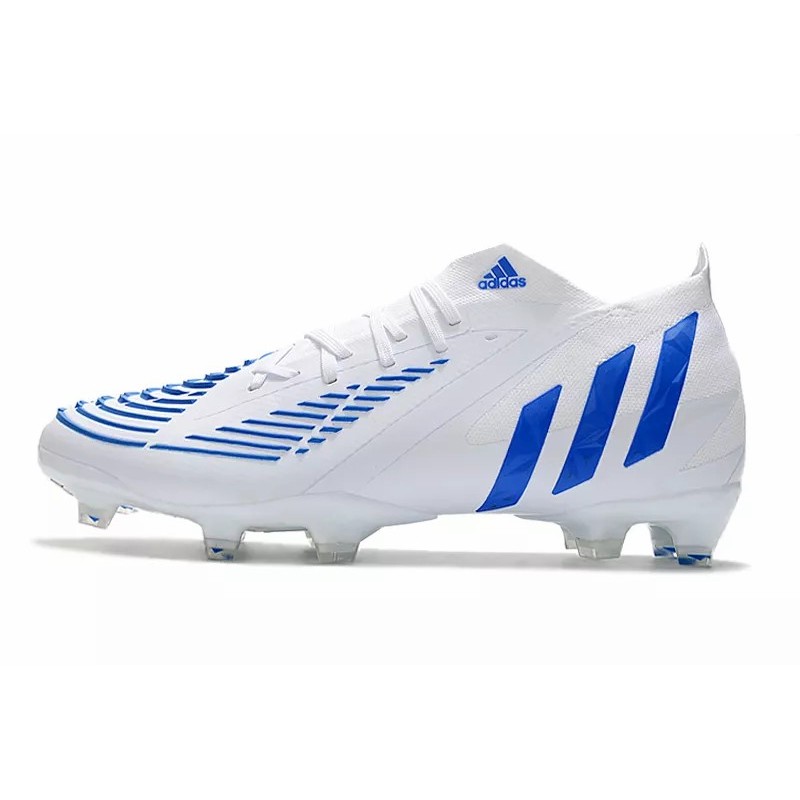 Botas de Fútbol Adidas Predator Edge Geometric.1 FG Hombre Blanco&Azul (#39~#45)