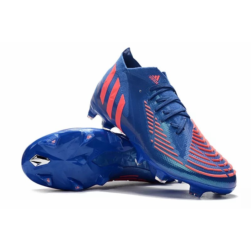 Botas de Fútbol Adidas Predator Edge Geometric.1 FG Hombre Azul&Rosado (#39~#45)