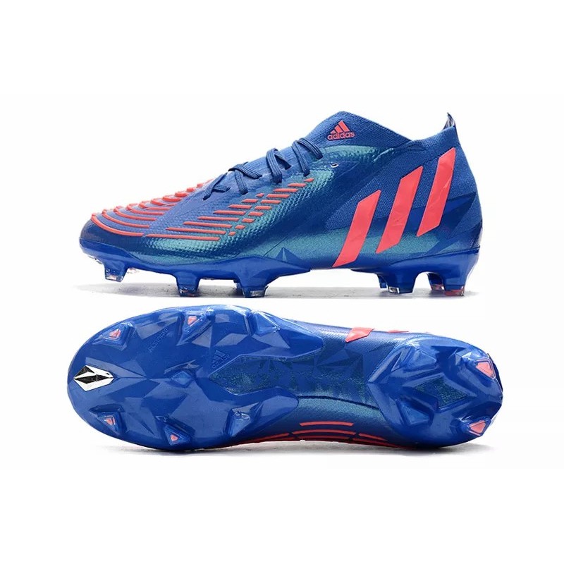 Botas de Fútbol Adidas Predator Edge Geometric.1 FG Hombre Azul&Rosado (#39~#45)