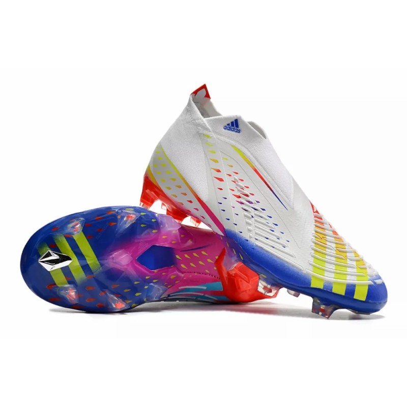 Botas de Fútbol Adidas Predator Edge Copa Mundial Qatar 2022 Unisex Blanco (#36~#45)
