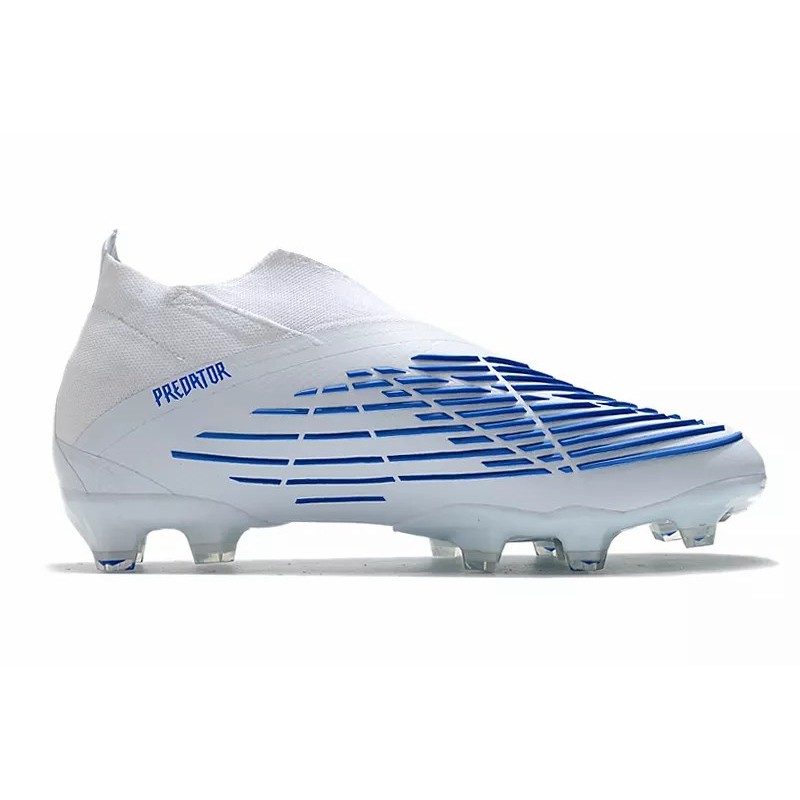 Botas de Fútbol Adidas Predator Edge Geometric FG Unisex Blanco&Azul (#36~#45)