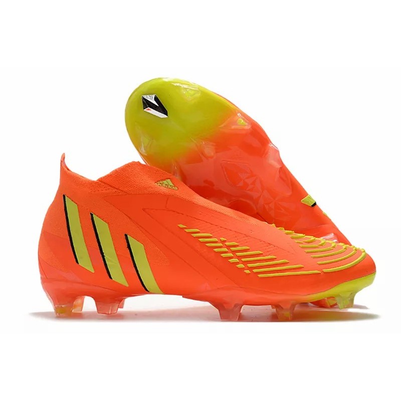 Botas de Fútbol Adidas Predator Edge Geometric FG Unisex Naranja&Amarillo (#36~#45)