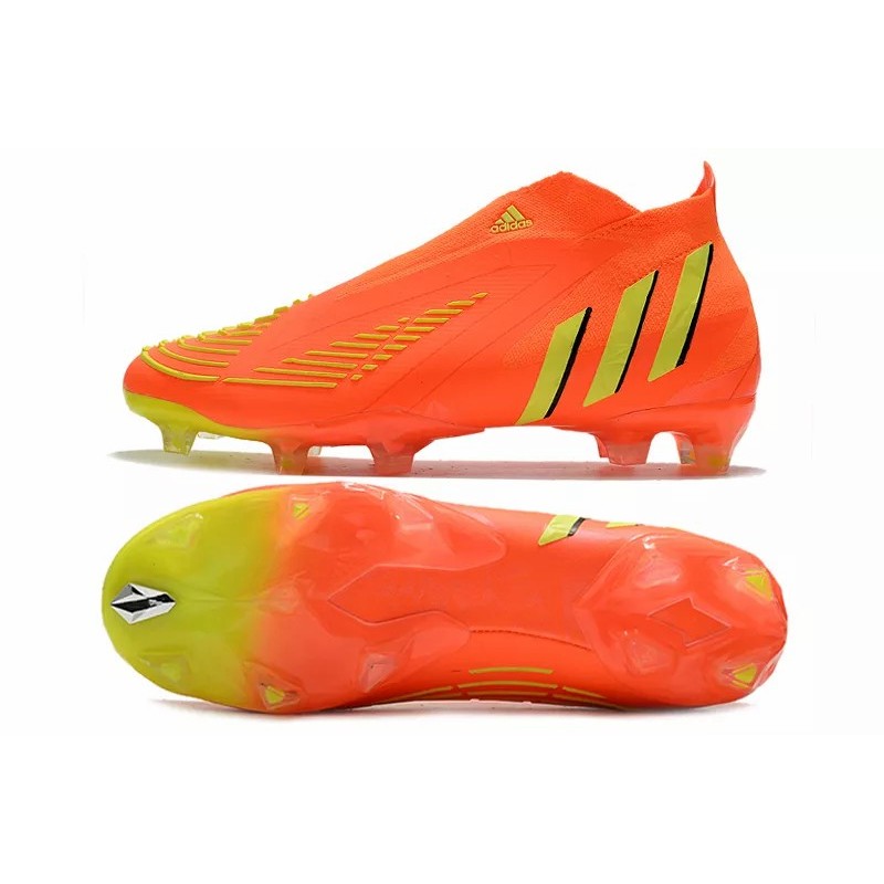 Botas de Fútbol Adidas Predator Edge Geometric FG Unisex Naranja&Amarillo (#36~#45)