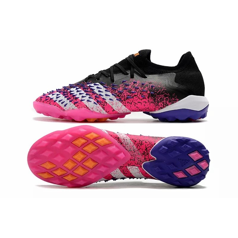 Botas de Fútbol Adidas Predator Freak .1 Bajo TF Hombre Rosa&Negro (#39~#45)