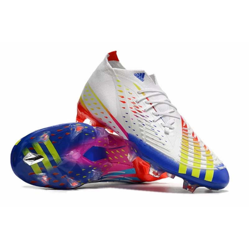 Botas de Fútbol Adidas Predator Edge FG Copa Mundial Qatar 2022 Hombre Blanco (#39~#45) 