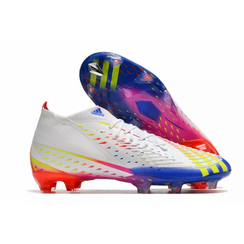 Botas de Fútbol Adidas Predator Edge FG Copa Mundial Qatar 2022 Hombre Blanco (#39~#45) 