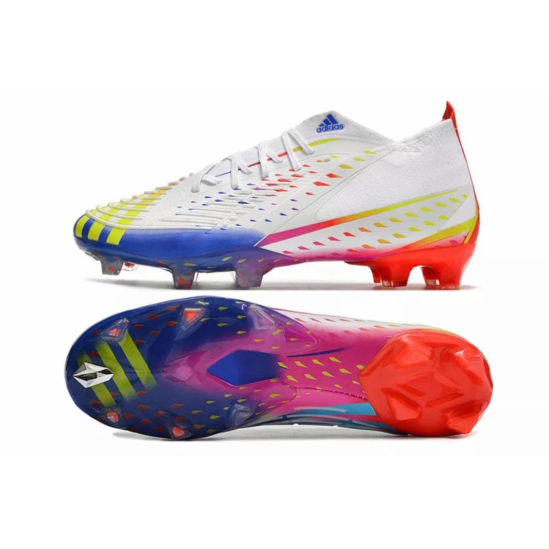 Botas de Fútbol Adidas Predator Edge FG Copa Mundial Qatar 2022 Hombre Blanco (#39~#45) 